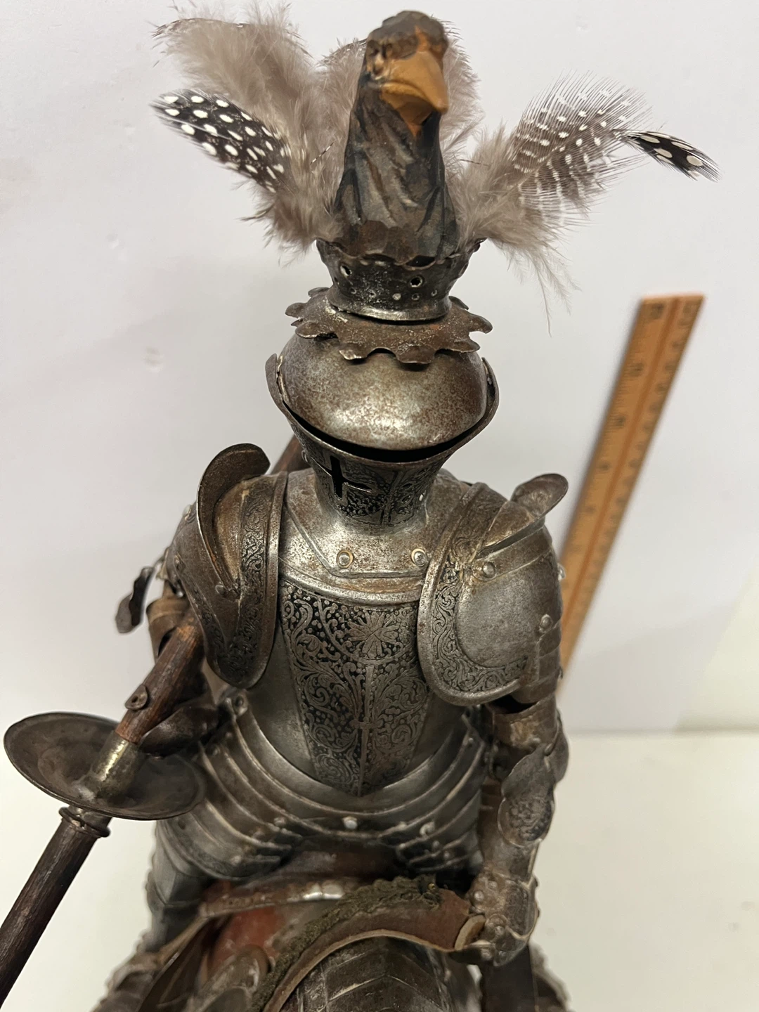 19 century Knight on Horse Armor Figure - photo 3