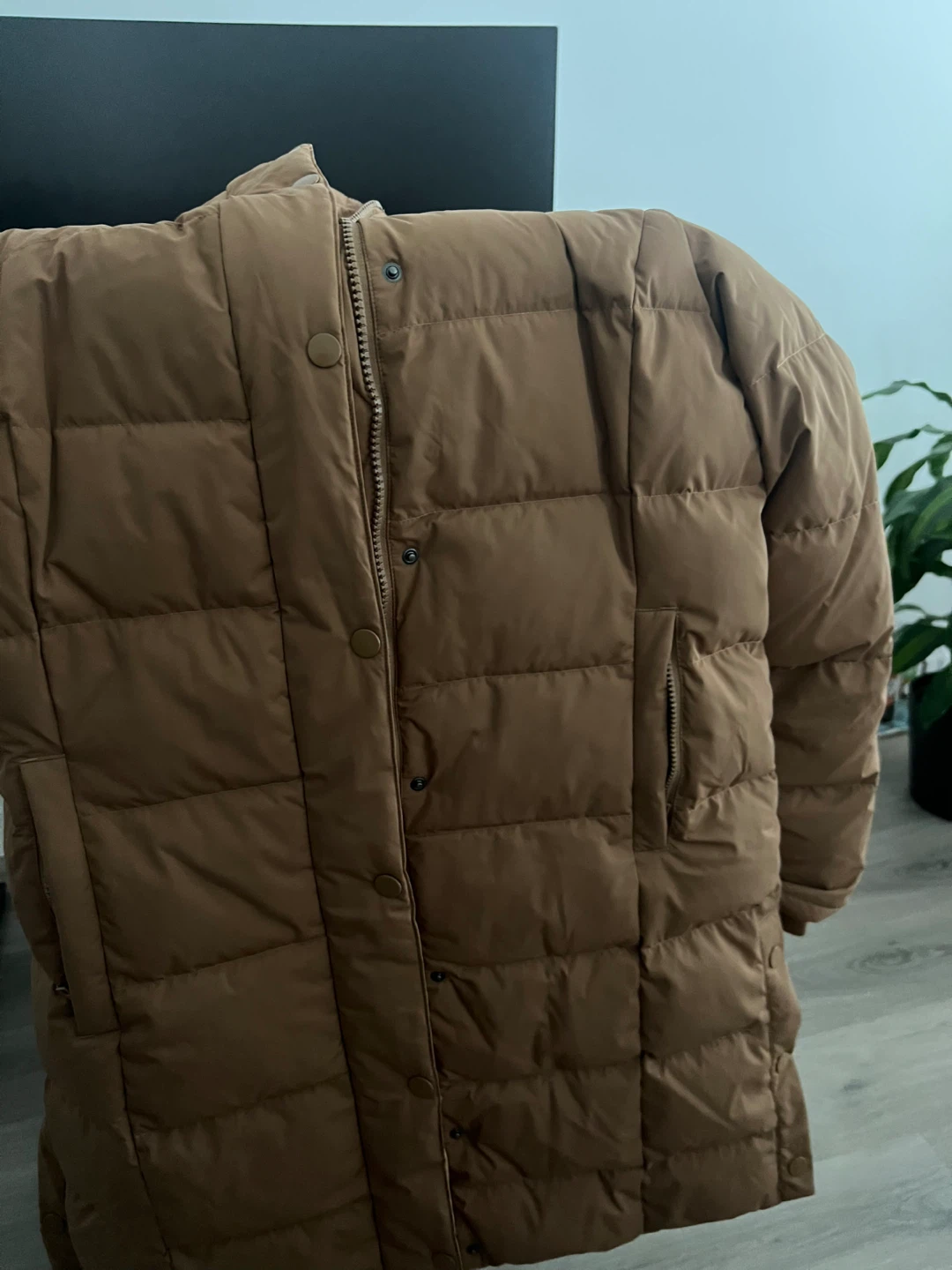 Brown Puffer Jacket M size