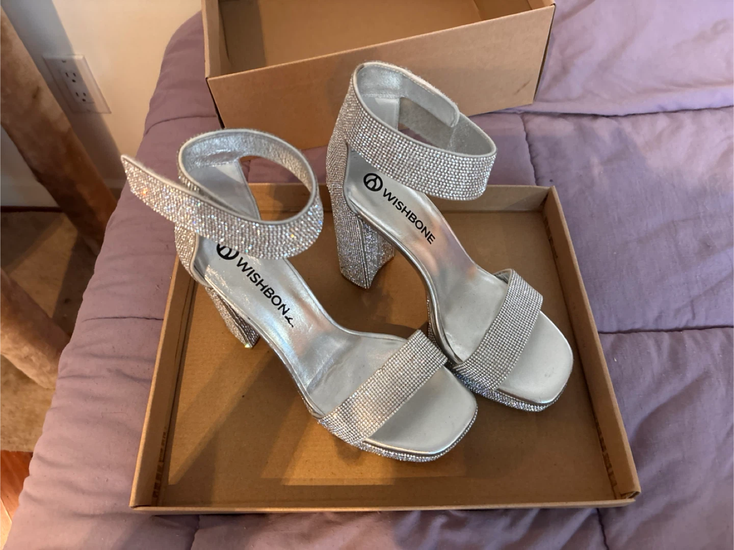 Gia Crystal Heels (Silver Rhinestone) - photo 2
