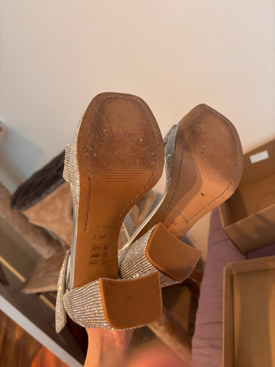Gia Crystal Heels (Silver Rhinestone) - photo 4