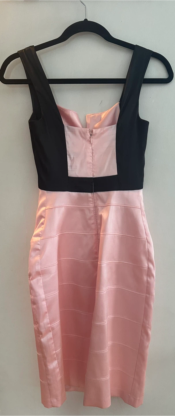 XXS Pink and Black Cocktail Dress - photo 2