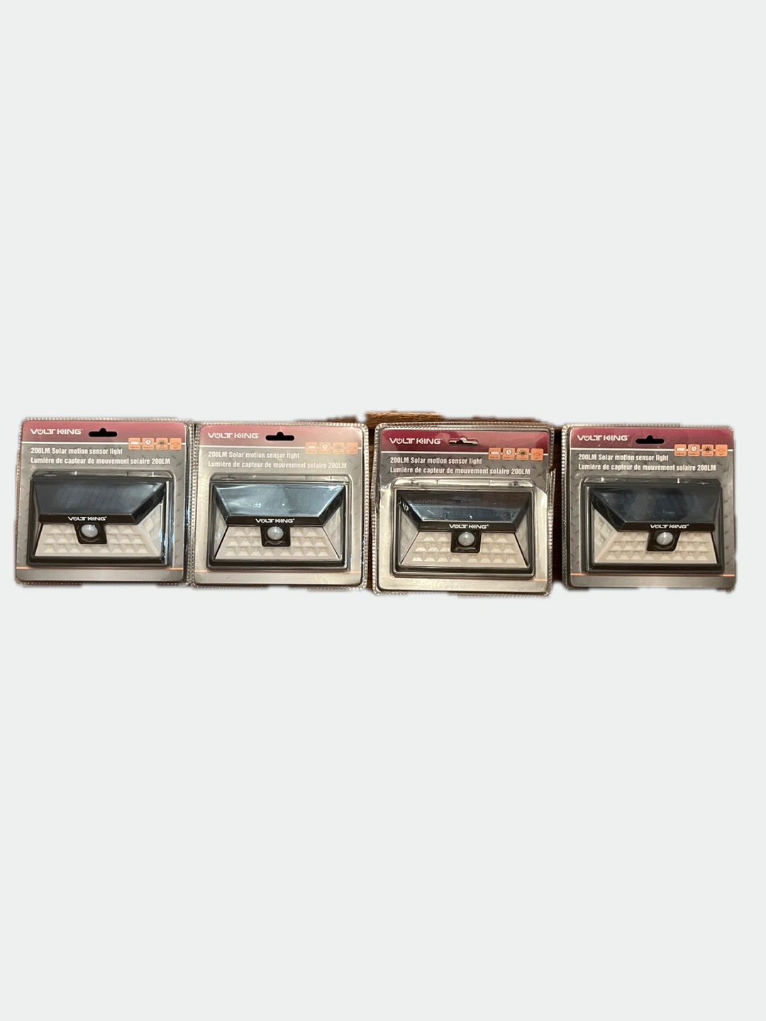 Volt King 200LM Solar Motion Sensor Lights (4-Pack)