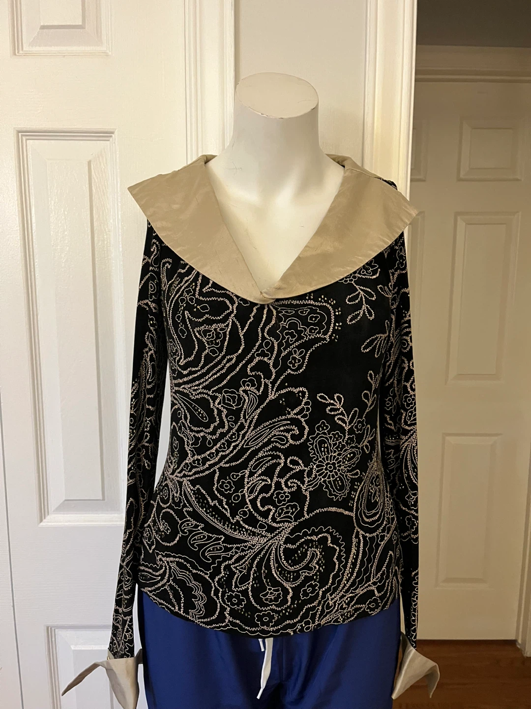 Joseph Ribkoff Black Paisley Print Top - photo 4