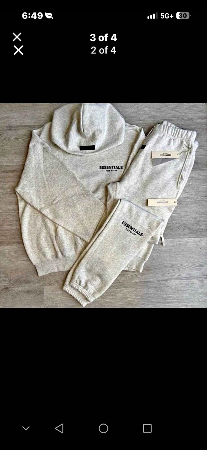 ESSENTIALS Fear of God Hoodie and Sweatpants Set