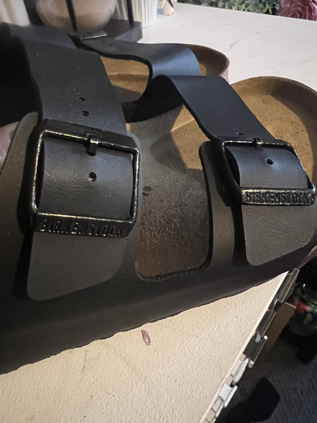 Birkenstock Arizona Black Sandals Size 45