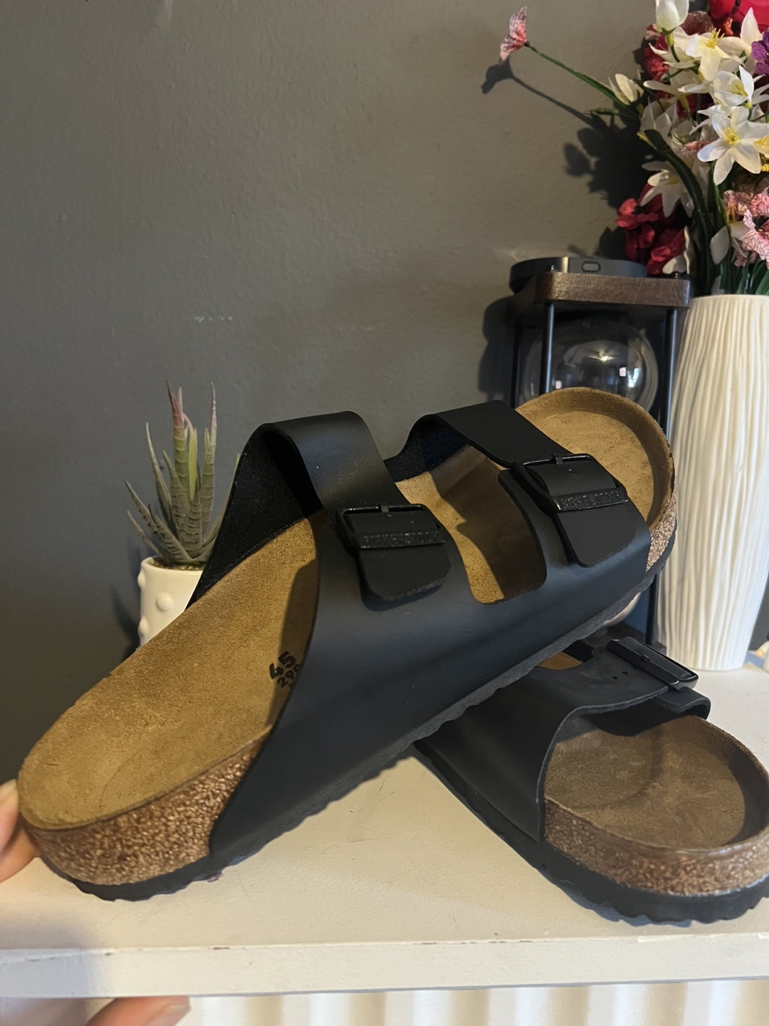 Birkenstock Arizona Black Sandals Size 45 - photo 4