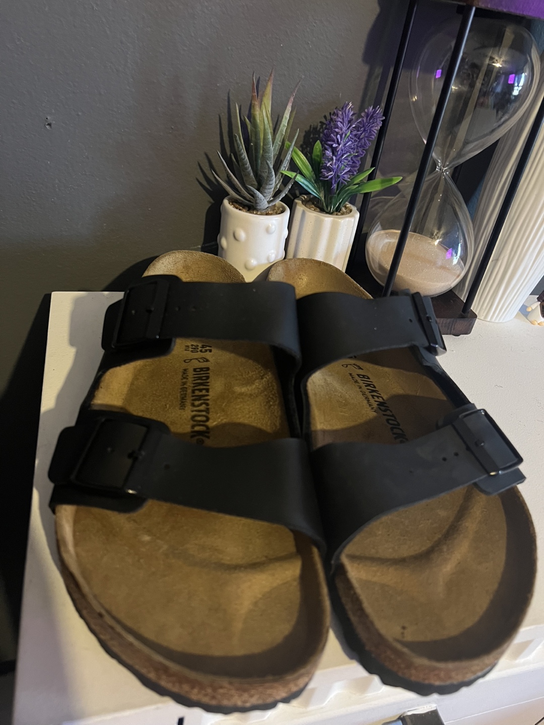 Birkenstock Arizona Black Sandals Size 45 - photo 2