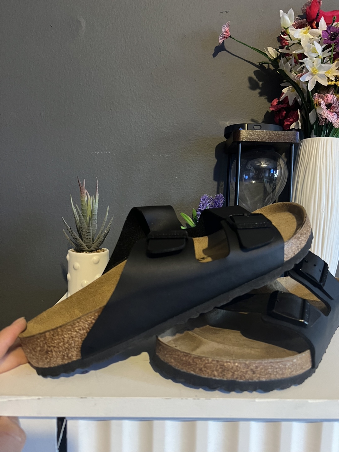 Birkenstock Arizona Black Sandals Size 45 - photo 3