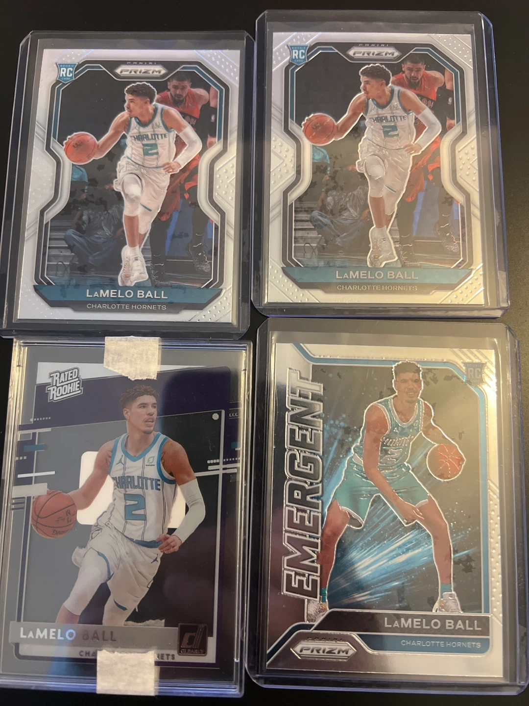 Lot of 4 LaMelo Ball Basketball Cards