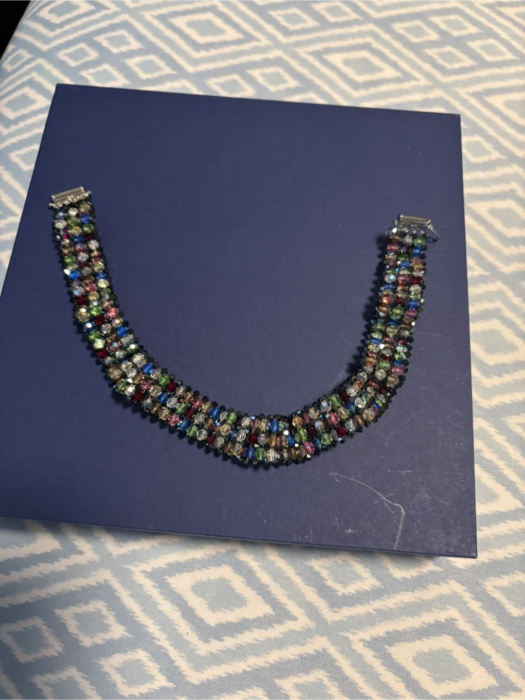 Handmade Multi-colour Crystal Bracelet