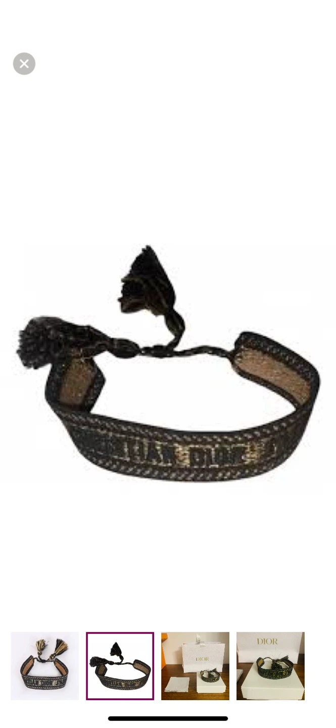 Christian Dior Black and Gold Bracelet - photo 2