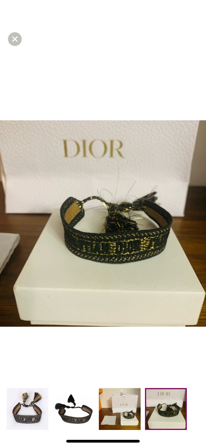 Christian Dior Black and Gold Bracelet - photo 4