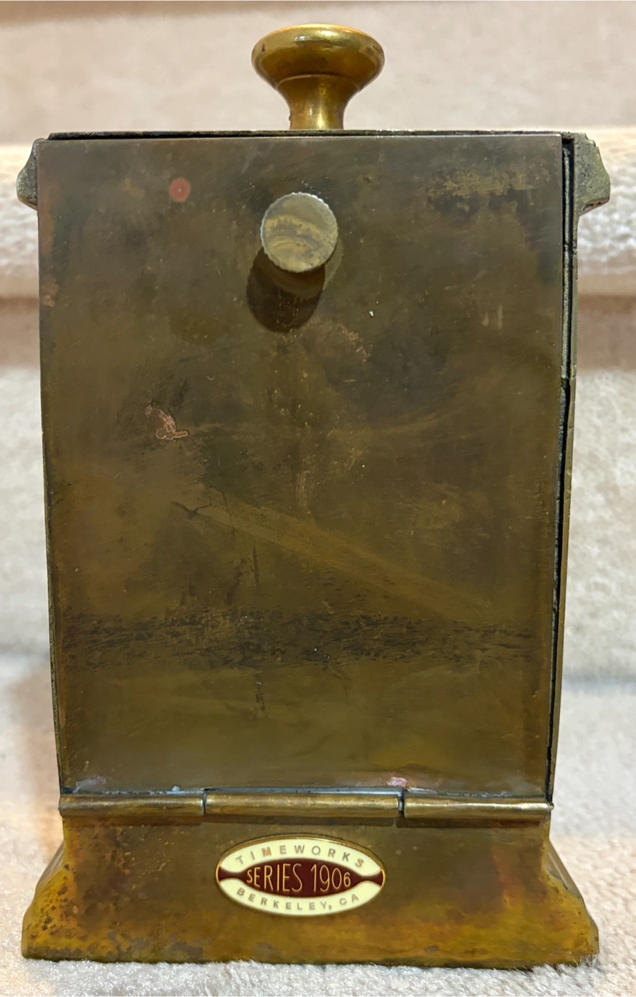 Timeworks Series 1906 Solid Brass Mantel Clock with Pendulum - photo 2