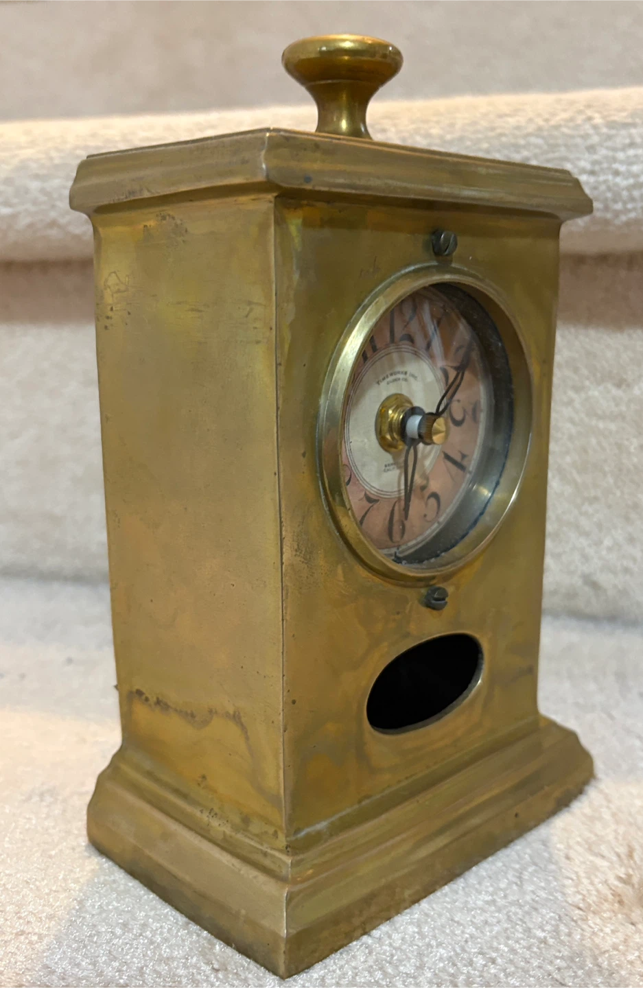 Timeworks Series 1906 Solid Brass Mantel Clock with Pendulum - photo 4