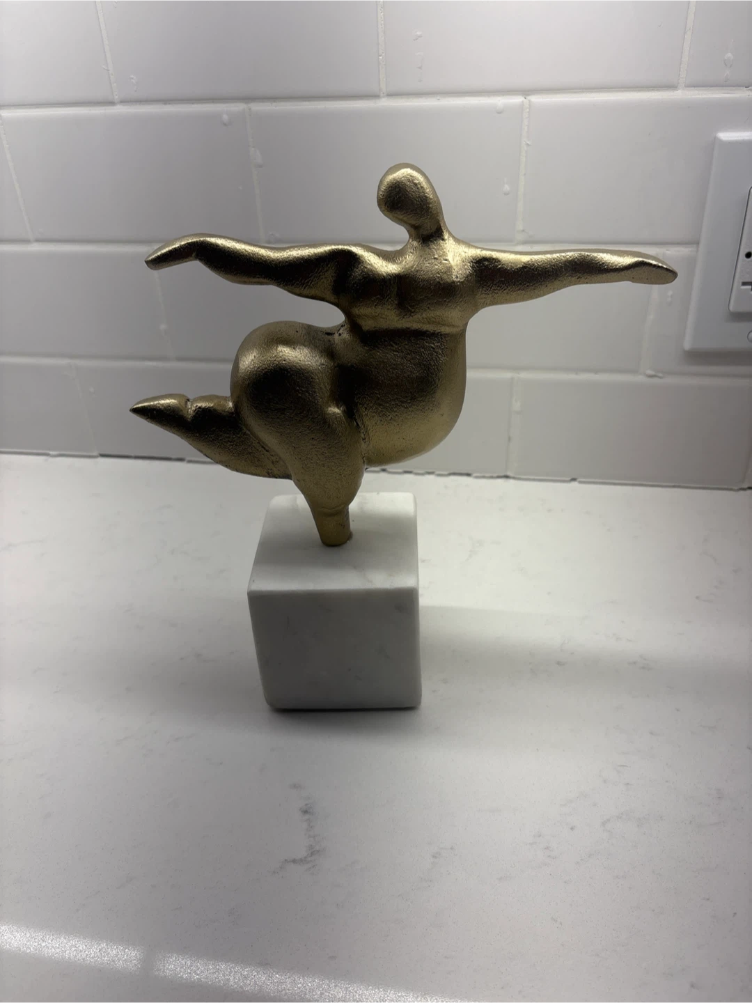 Marble & Bronze Mini Decorative Busk