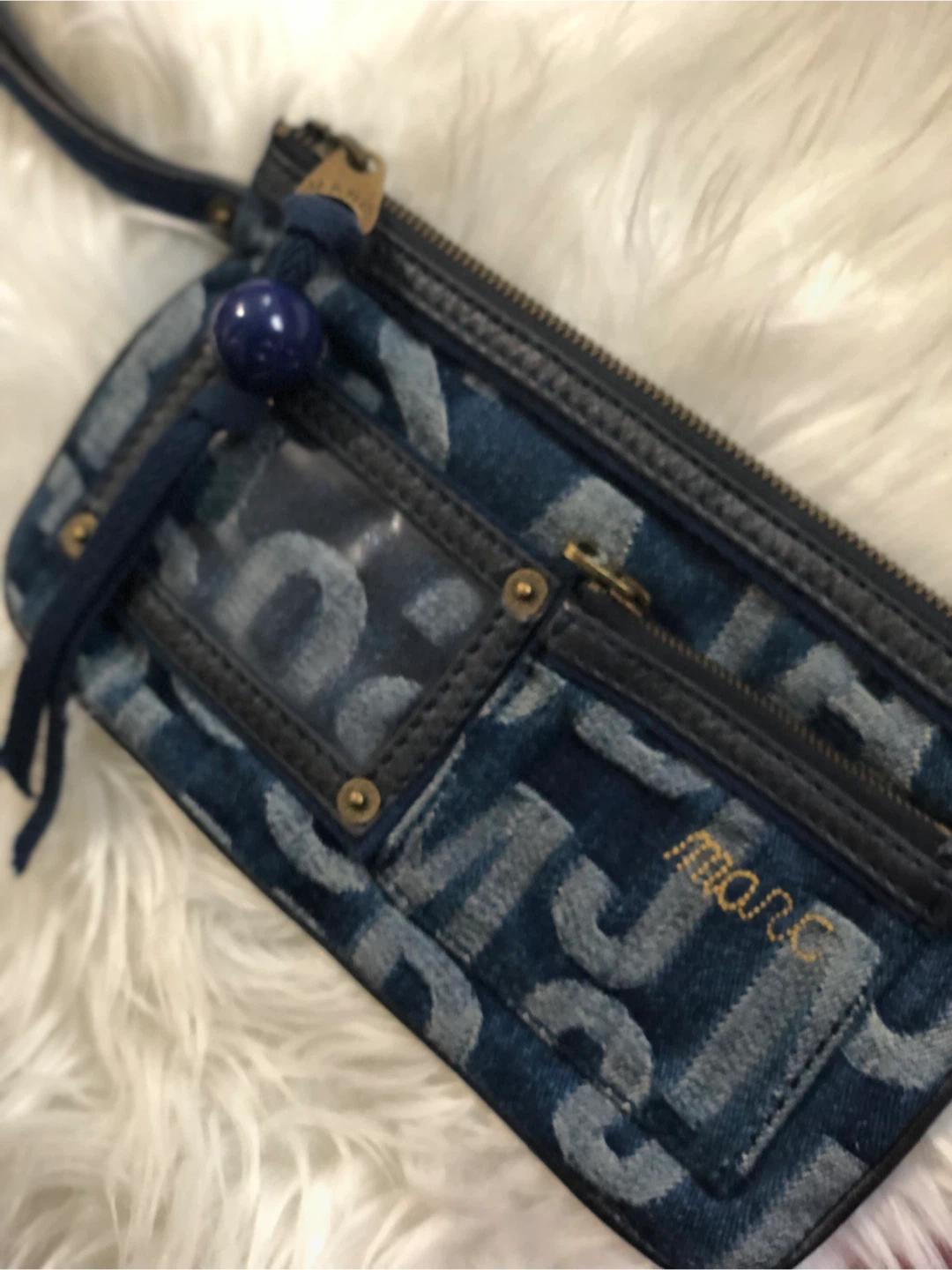 Marc Jacobs Denim Wristlet Pouch 🥕 - photo 3