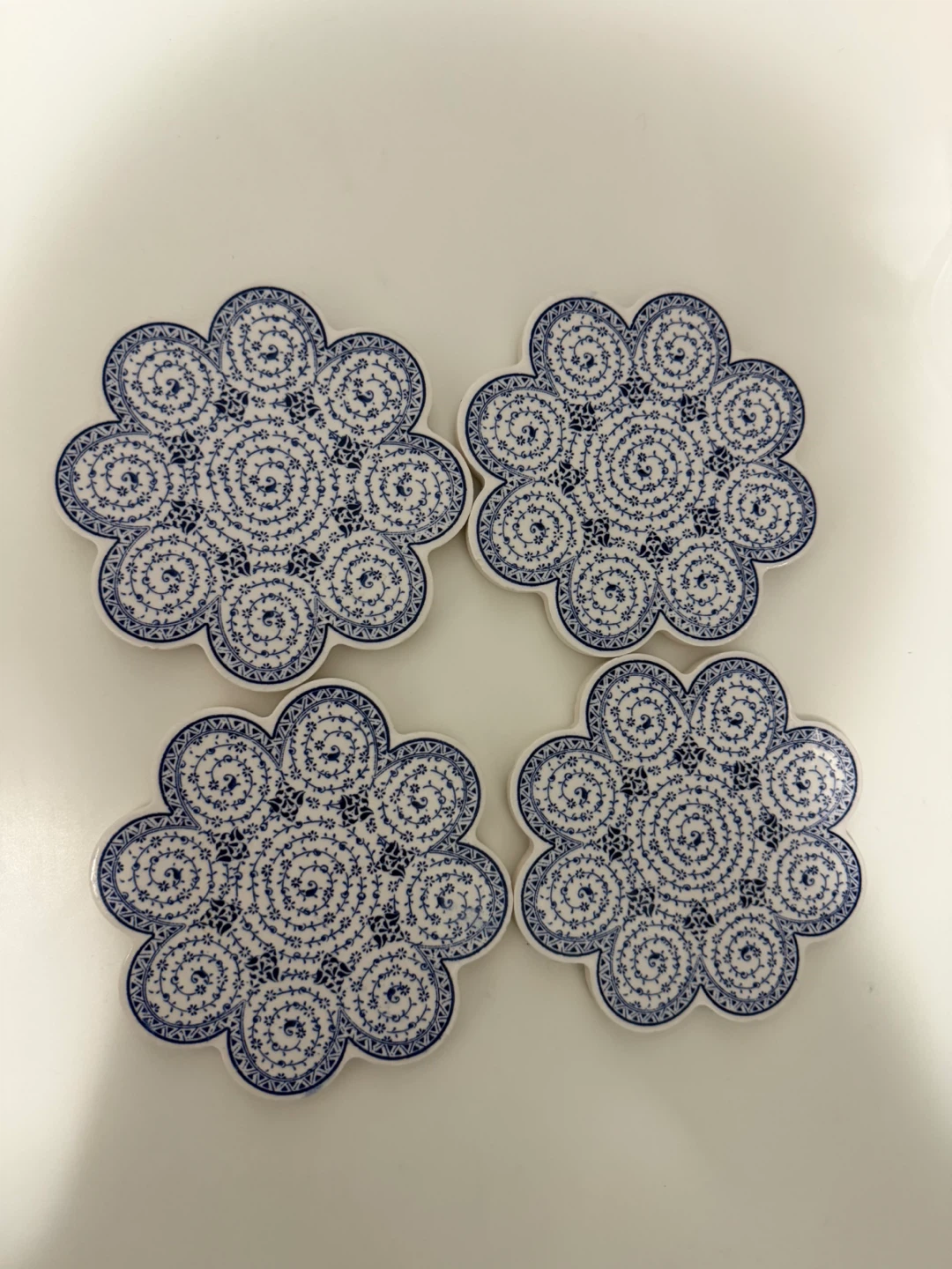 4 Floral Coasters