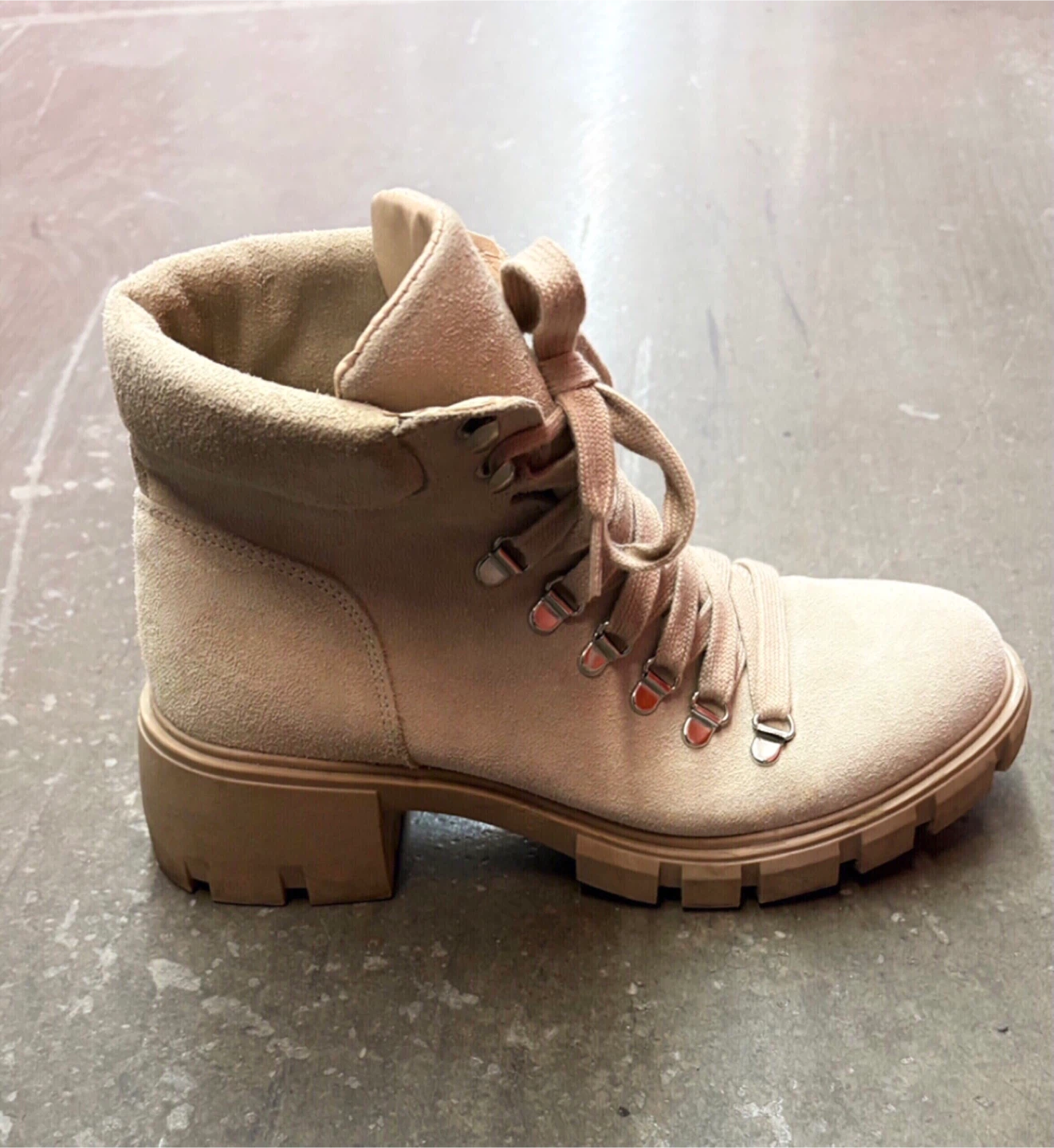 Steve Madden Women's Beige Suede Hiking Boots - photo 2