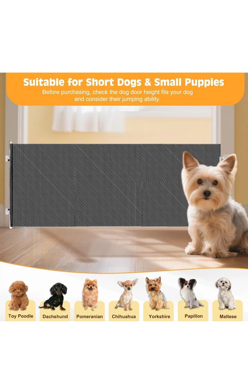 Brand New 15" Step Over Retractable Dog Gate - photo 4