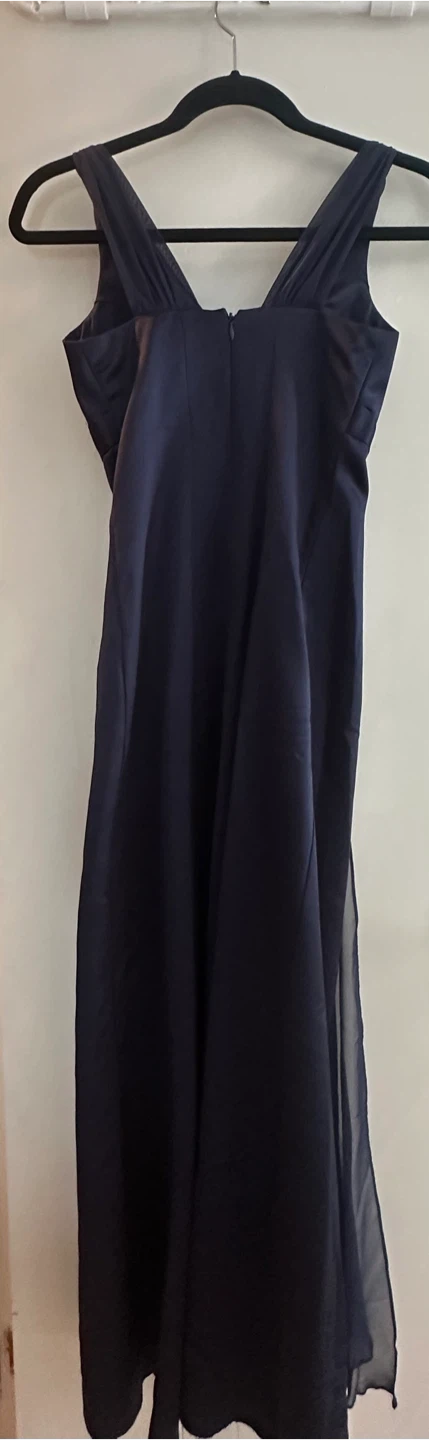 Navy Blue Beaded Formal Dress - photo 2
