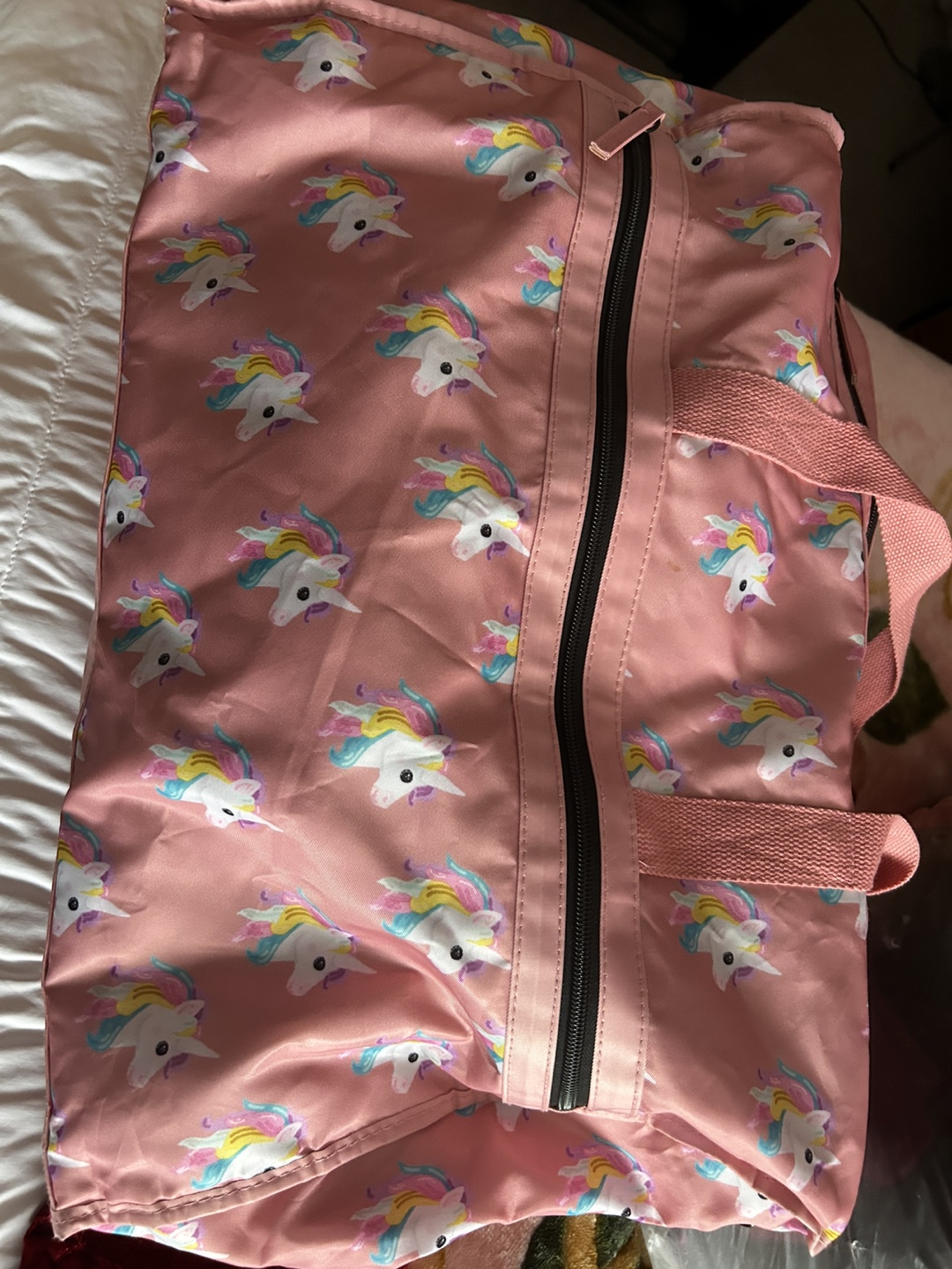 Pink Unicorn Print Duffel Bag - photo 3