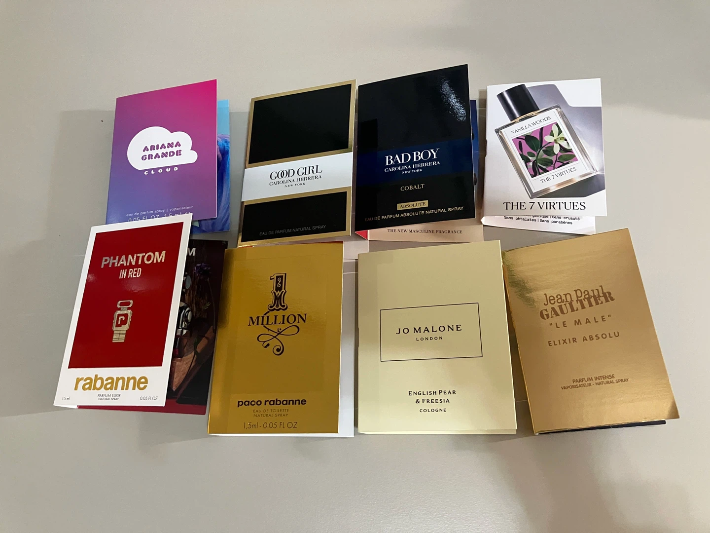 8x Prestige Perfume Sample Set