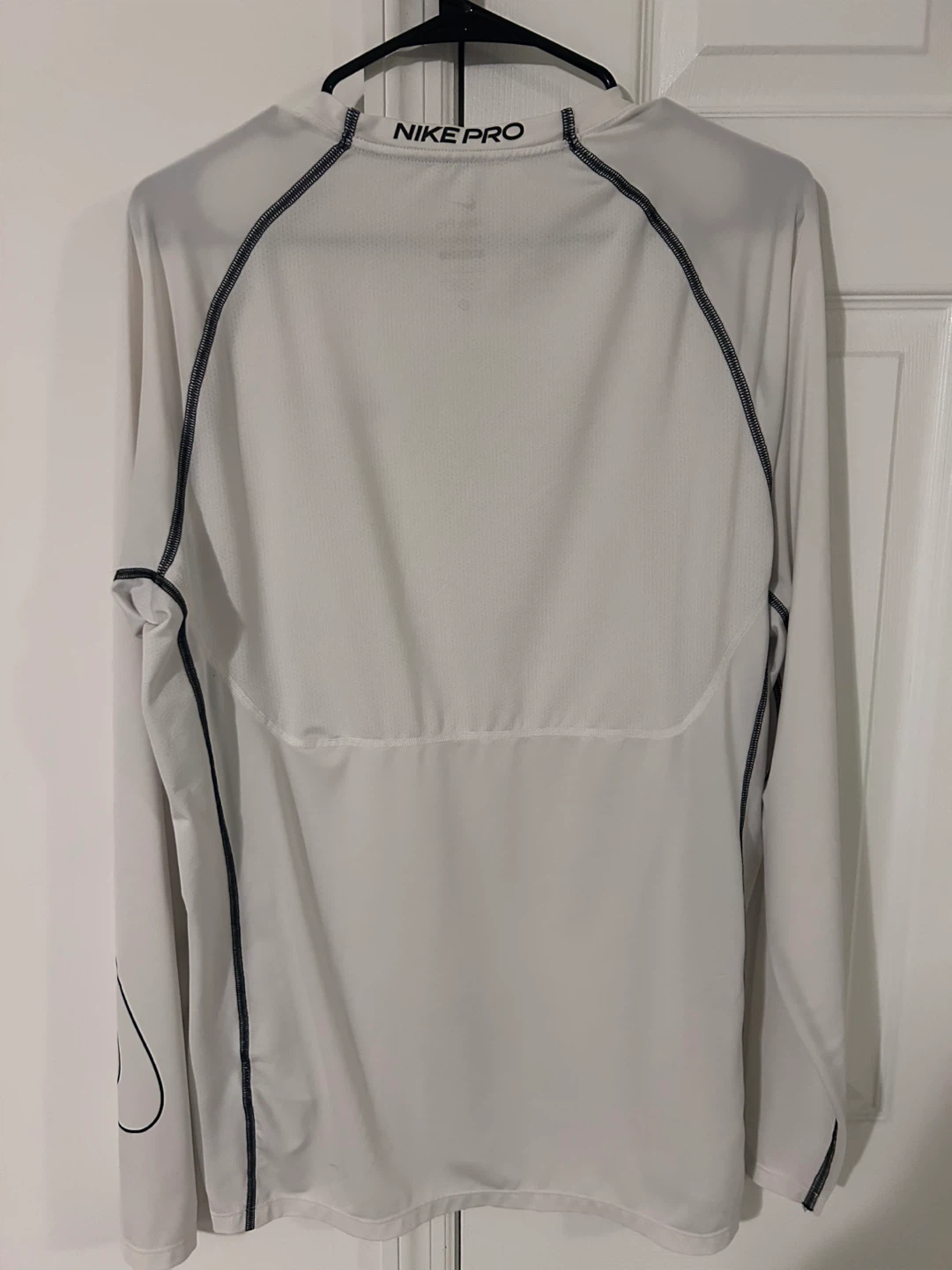 Nike Pro Long Sleeve Compression Shirt White - photo 2