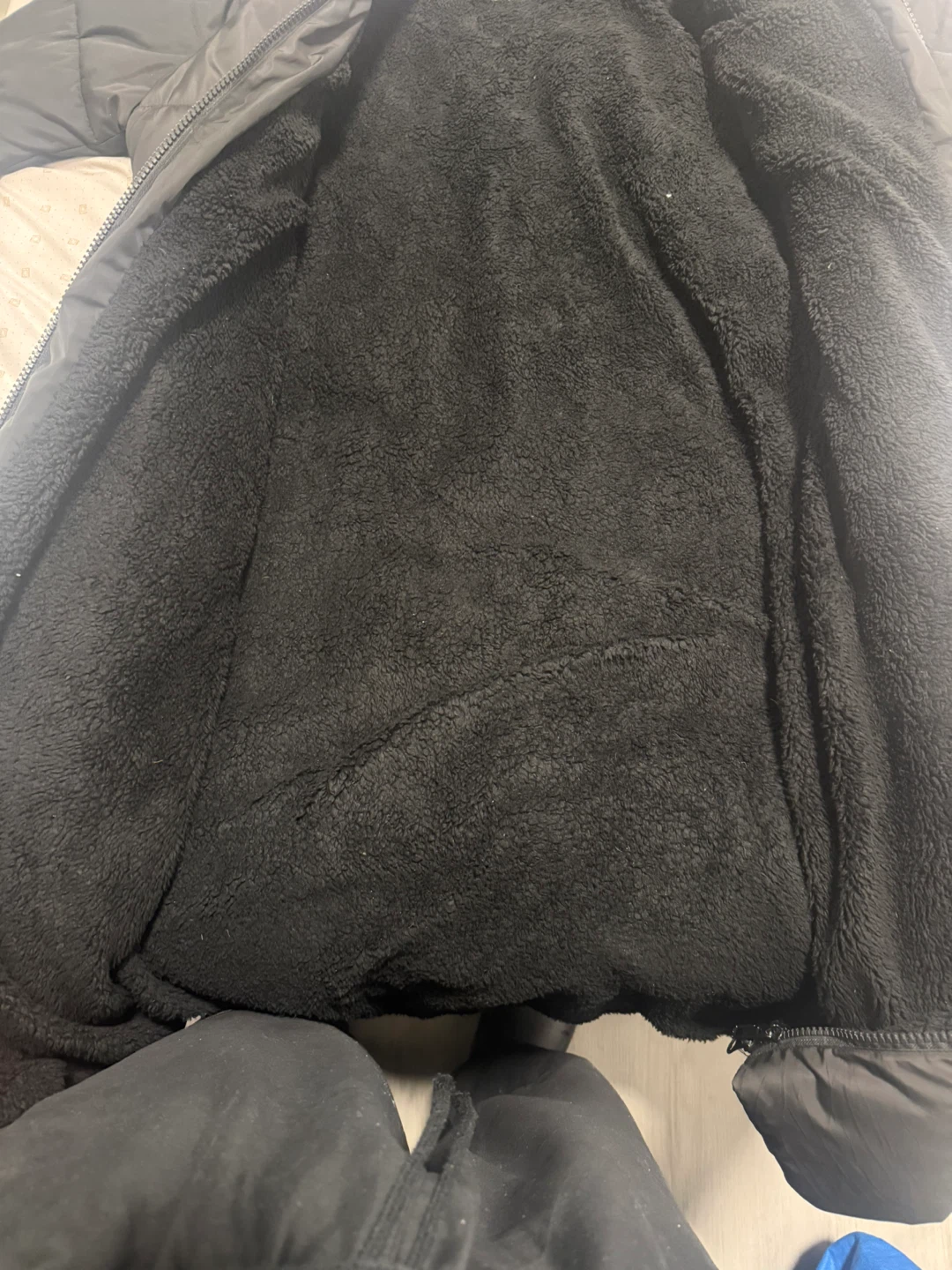 Primark Black Puffer Coat with Fleece Lining - Size S - photo 3