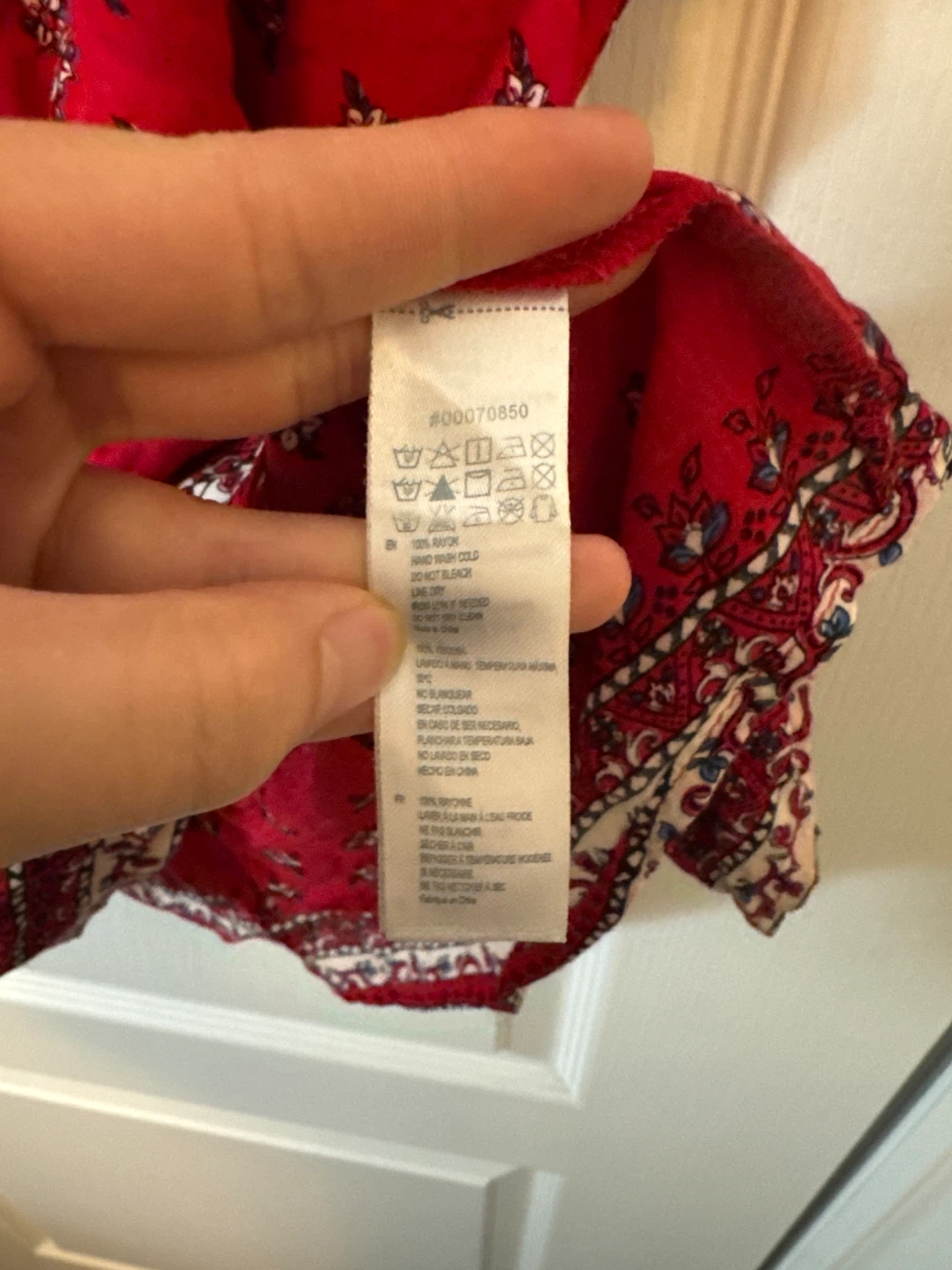 Forever 21 Red Floral Blouse - Size S - photo 4