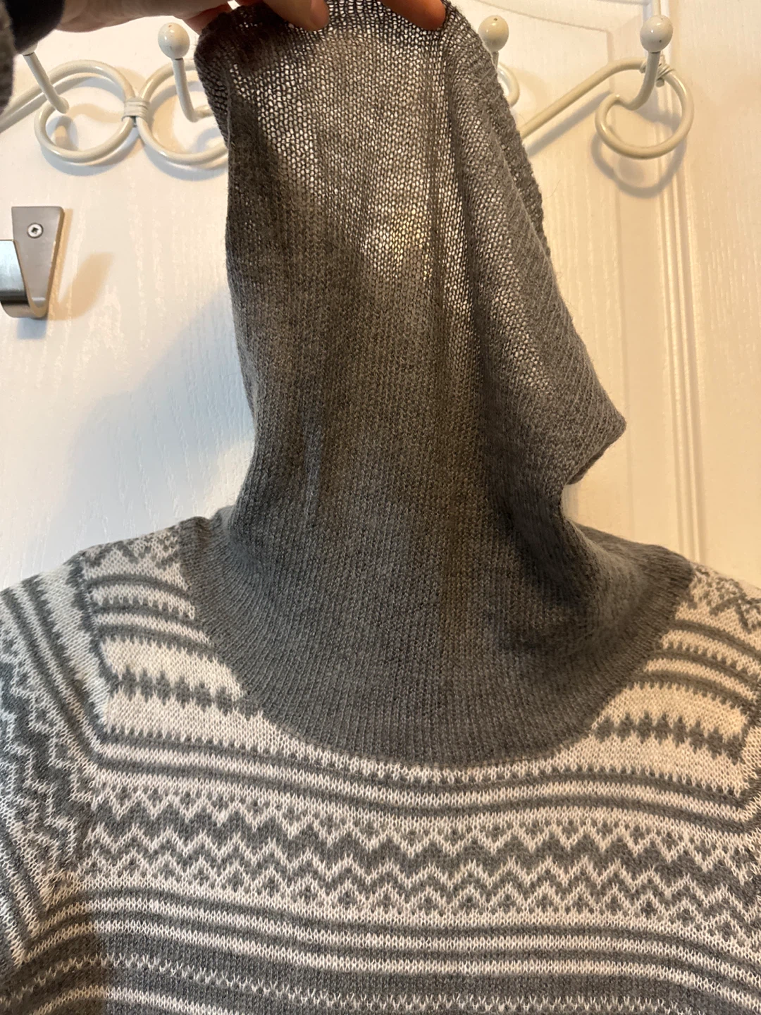 DEX Fresh Grey Cowl Neck Sweater Dress - Size S - photo 4