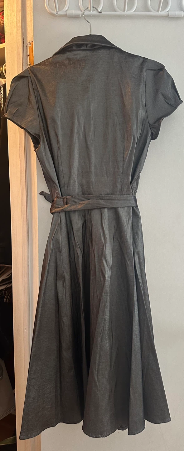 Liz Claiborne Metallic Sheen Fit and Flare Dress - photo 3