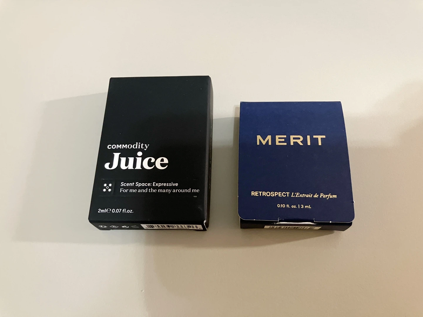 Commodity Juice & Merit Retrospect Perfume