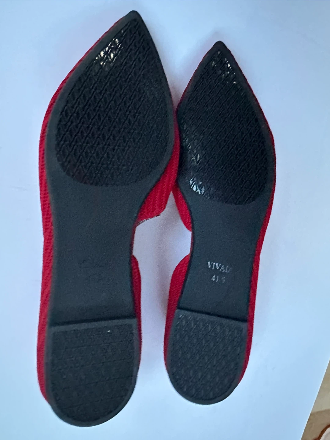 VIVAIA Red Knit Pointed Toe Flats - size10/ EU 41 - photo 5