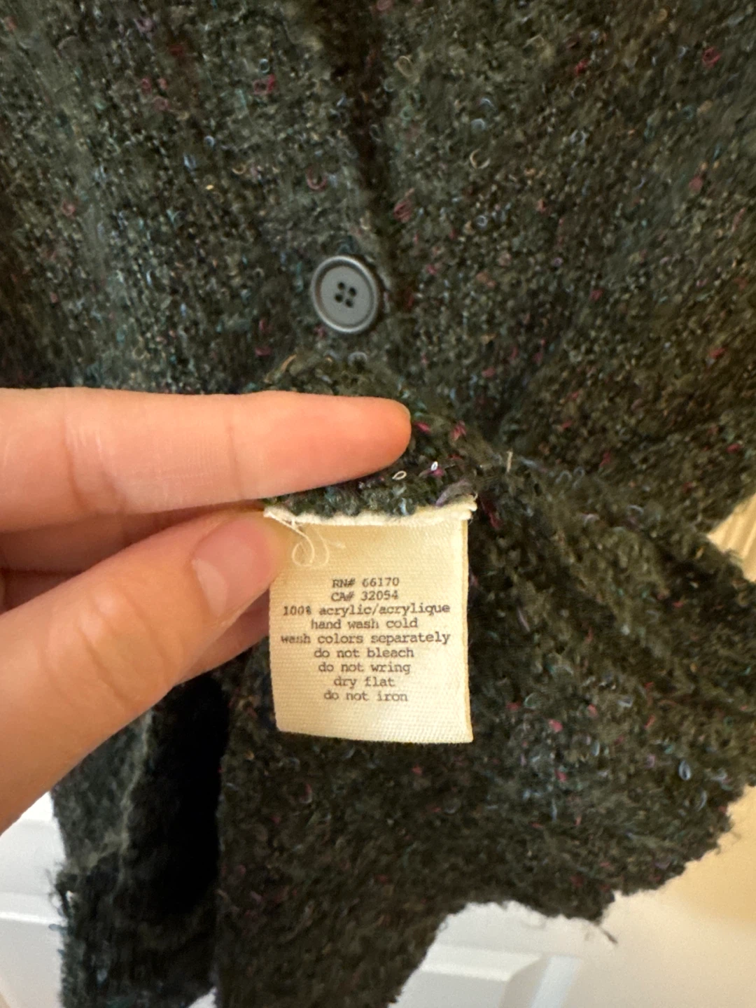 Pins and Needles Green Textured Knit Cardigan - Size S - photo 5