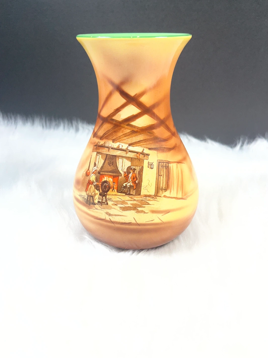 Vintage Decorative Vase with Country Scene - photo 2