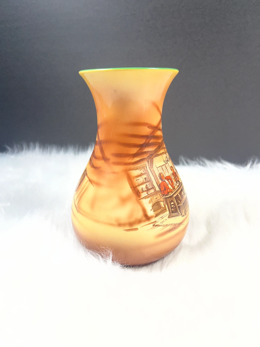 Vintage Decorative Vase with Country Scene - photo 3