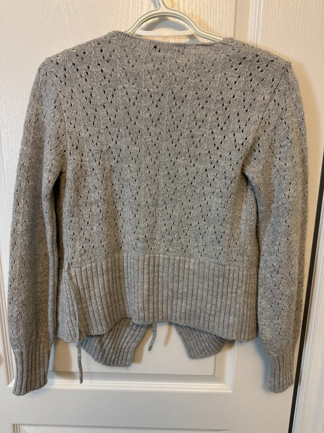 A-GIRLS Grey Sparkle Knit Cardigan - Size 14-16 - photo 2