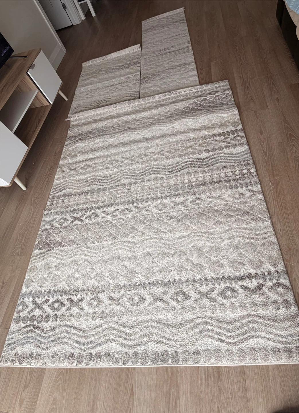 3 Geometric Pattern Area Rug Set