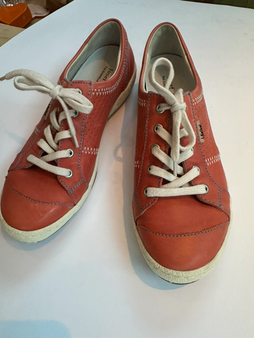 JOSEF SEIBEL women’s leather sneakers - size 6/EU 37