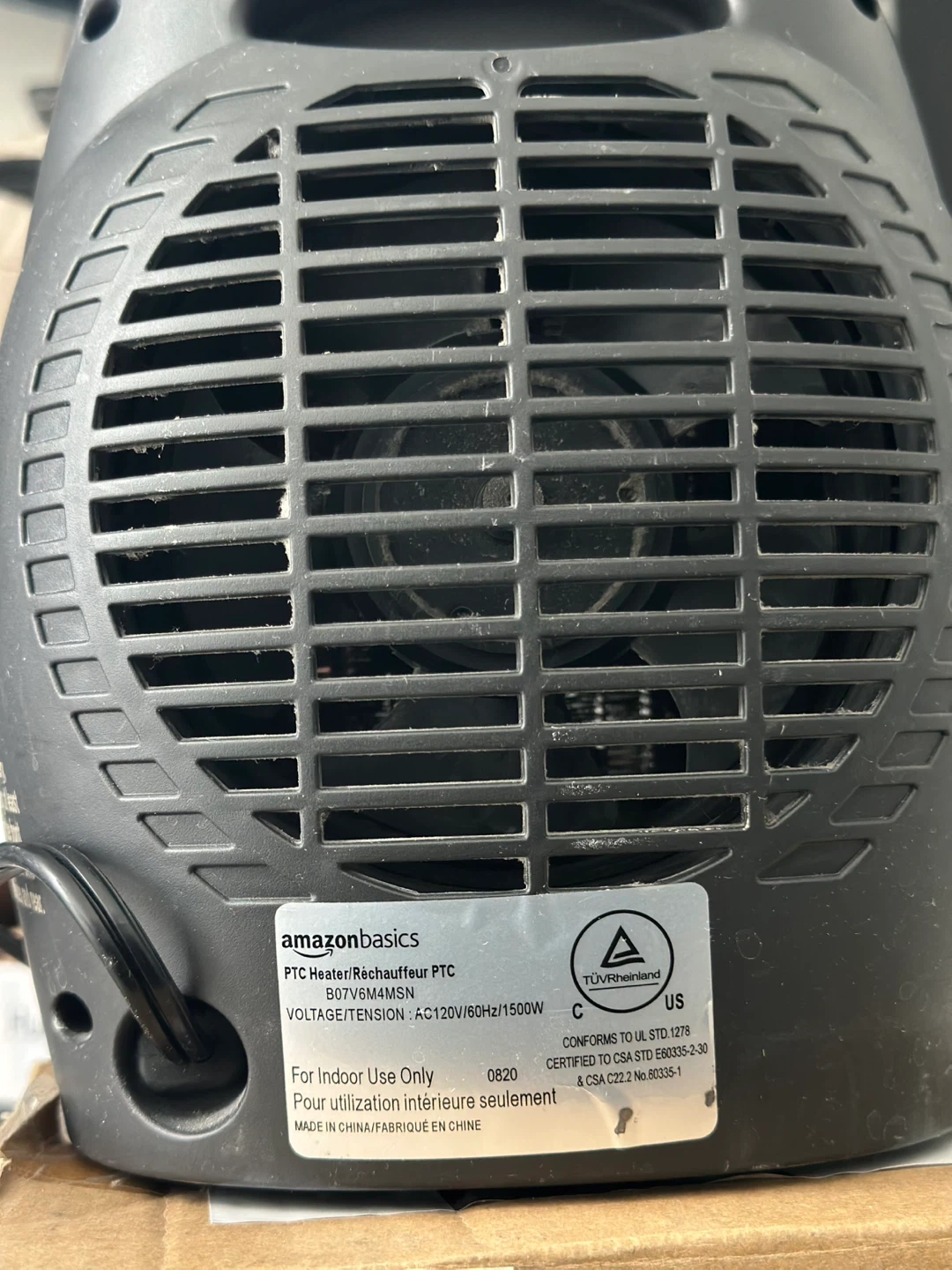 Amazon Basics PTC Heater - photo 4