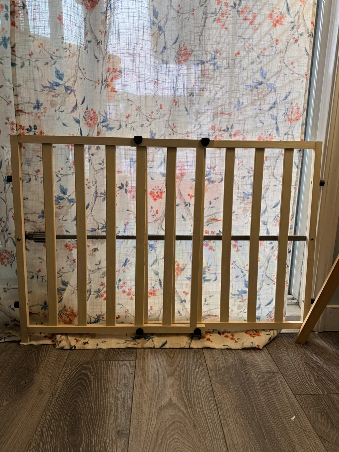 Top Paw Expandable Wooden Pet Gate 42"W x 24"H