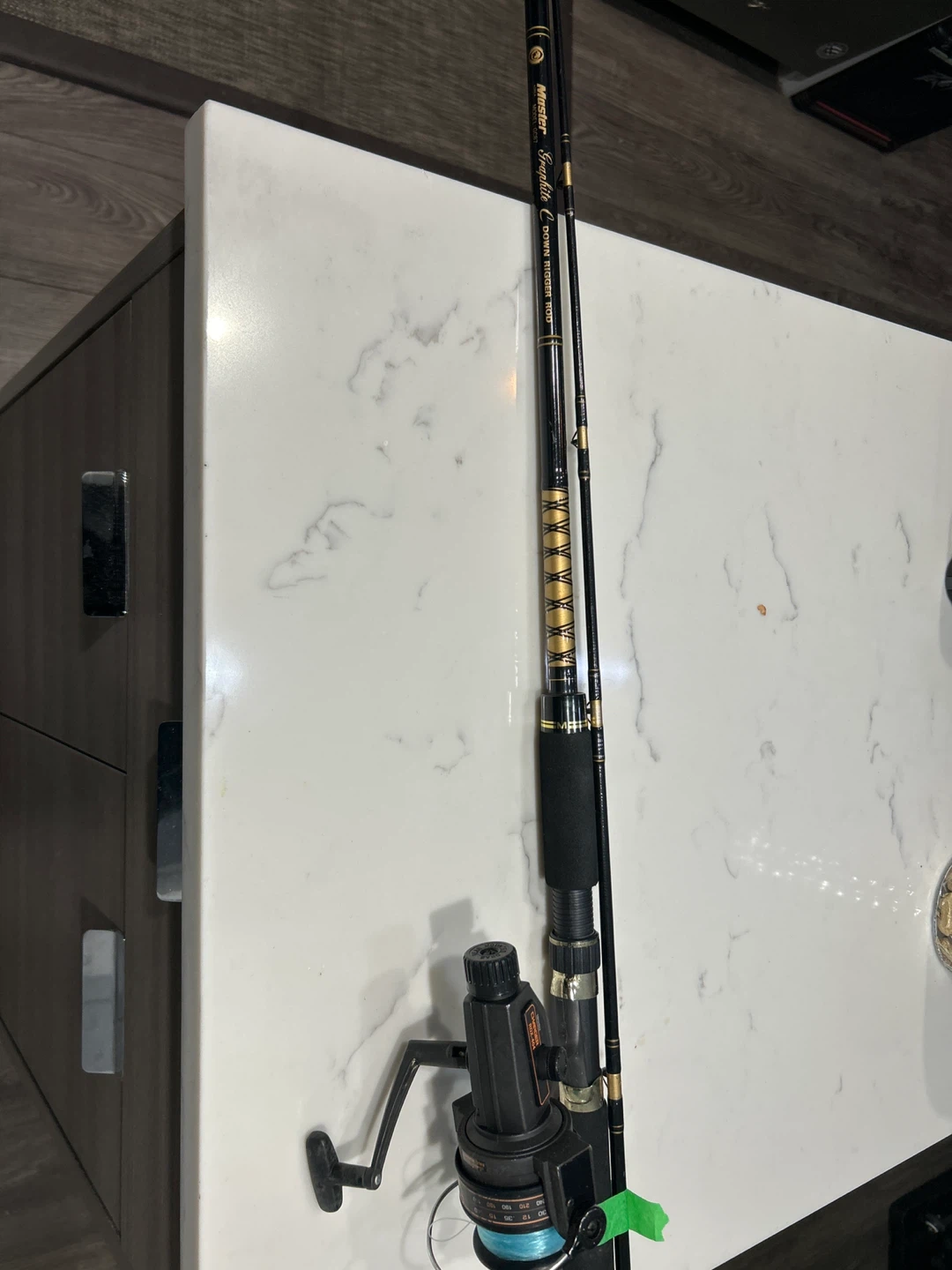 Master Graphite Down Rigger Fishing Rod and Reel