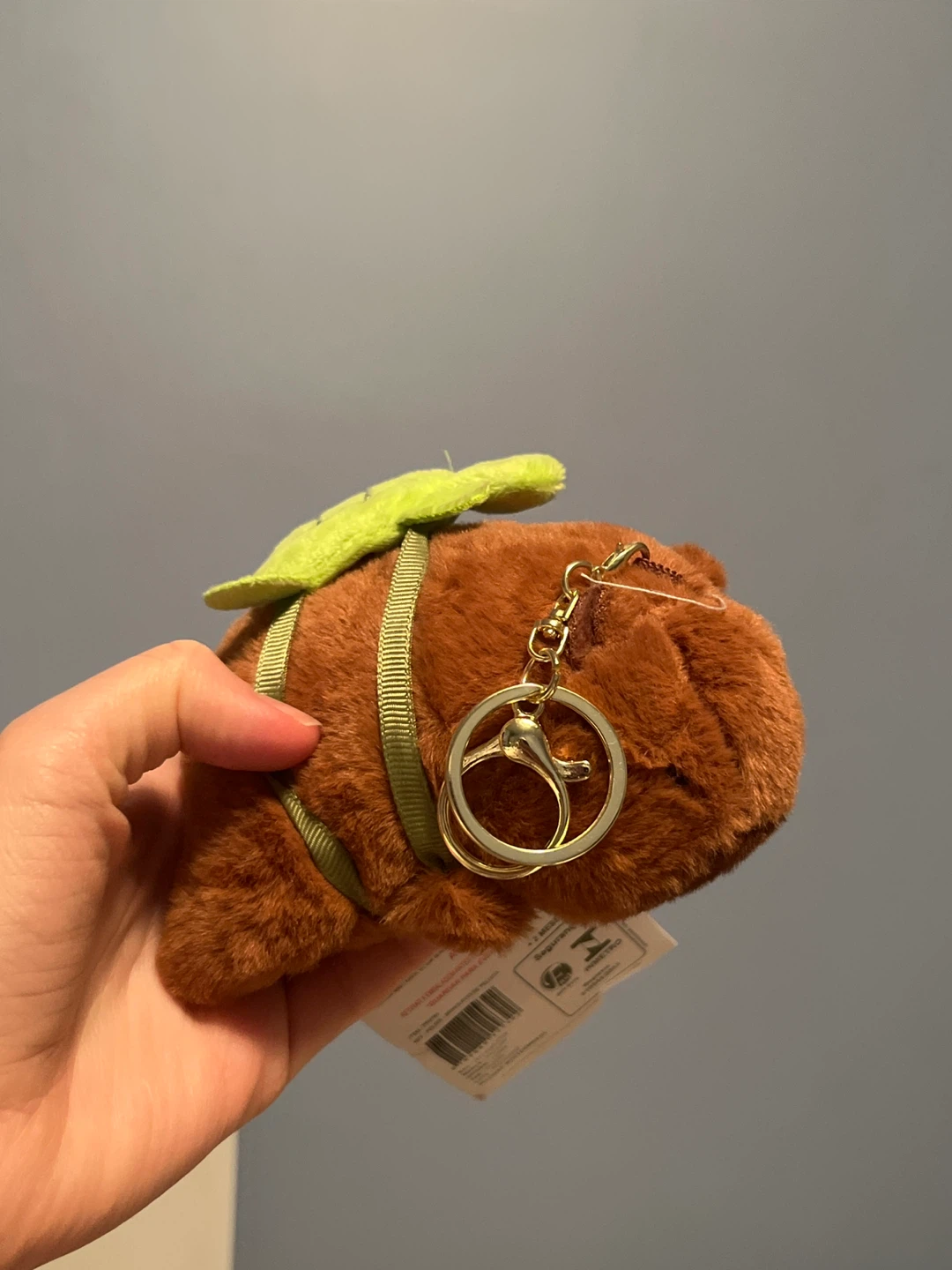Capybara stuffy + keychain (brand new from Brazil)