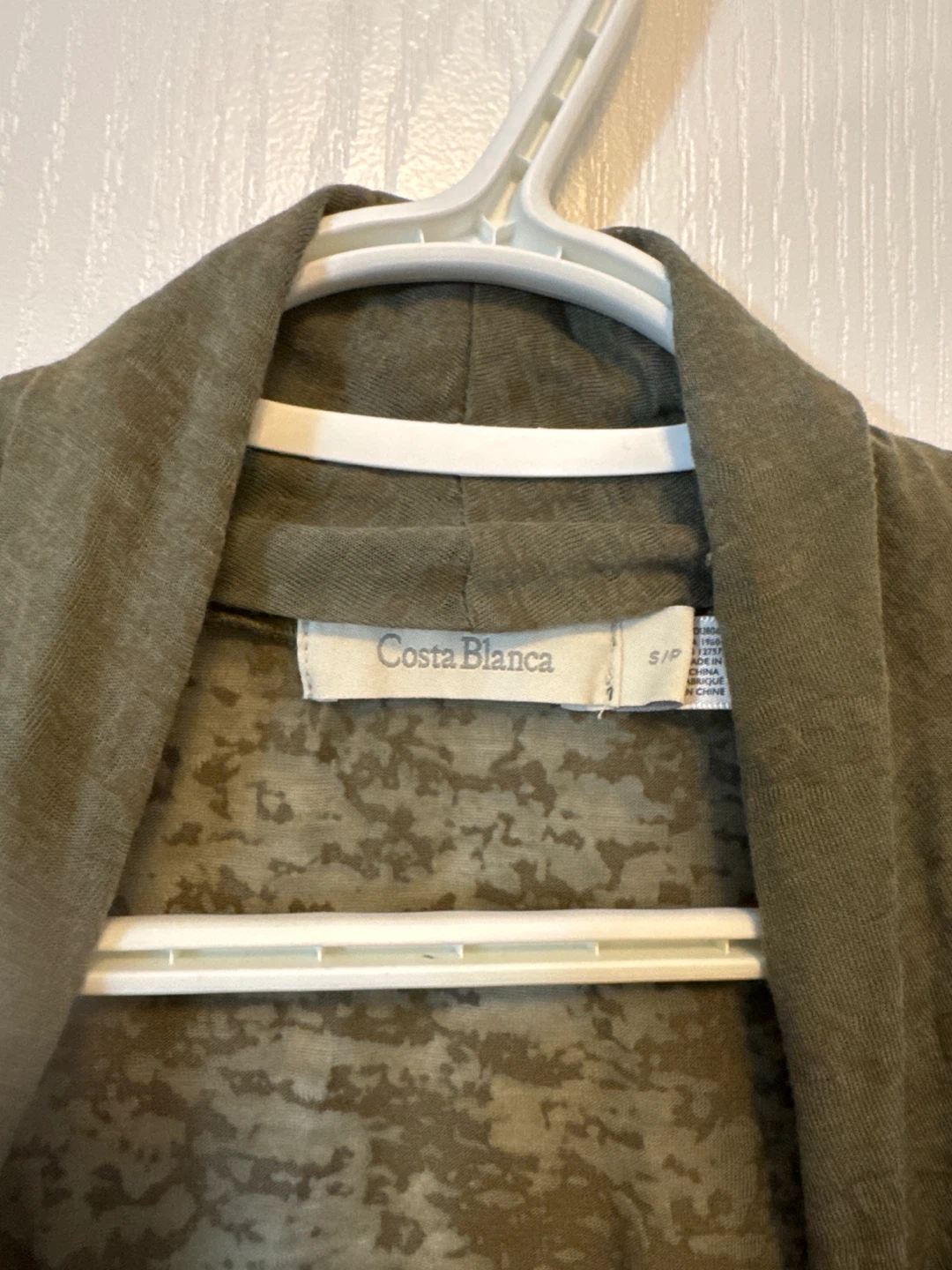 Costa Blanca Open Front Cardigan Vest - Size S - photo 3