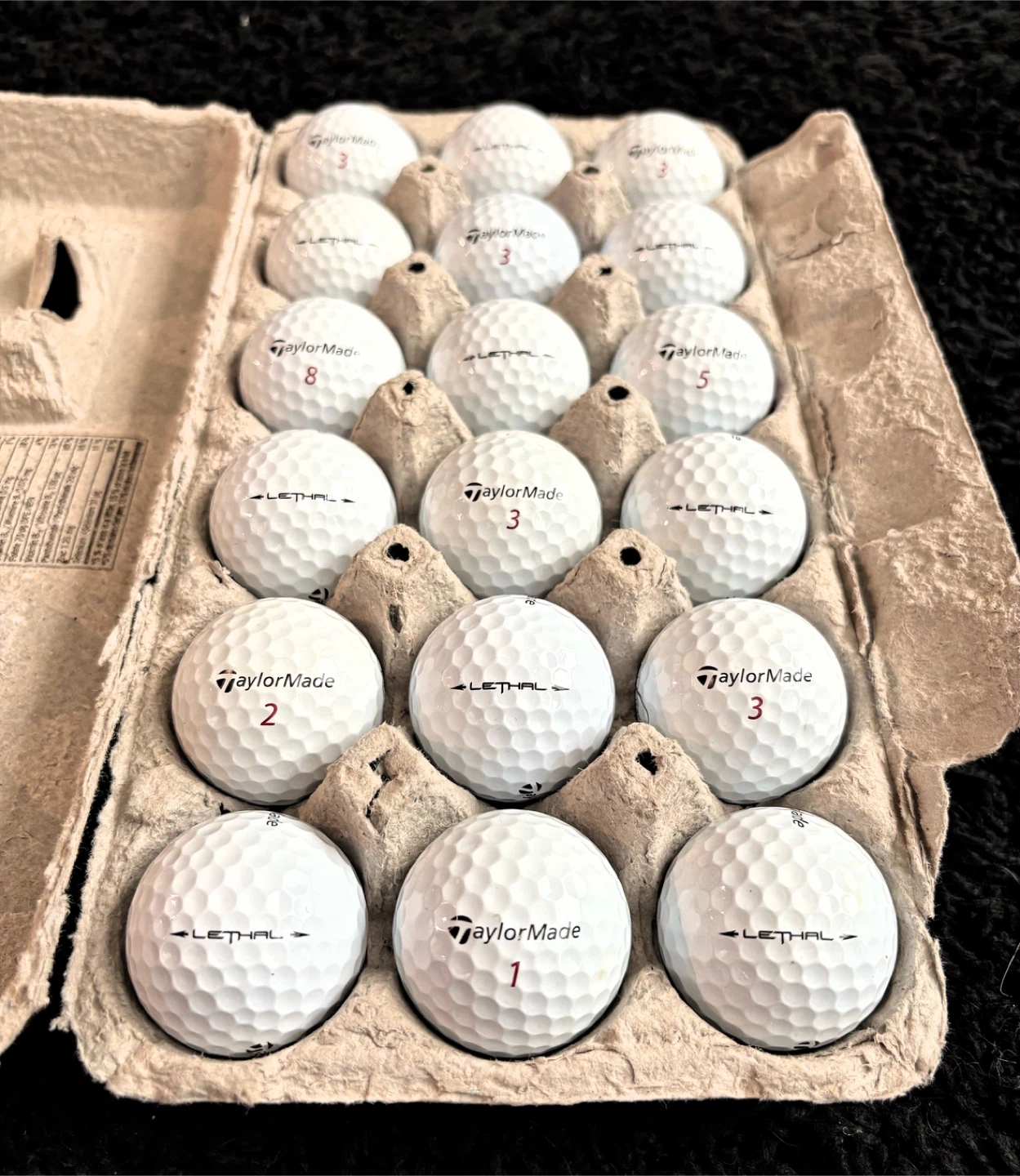 18 Taylormade Lethal Urethane Golf Balls