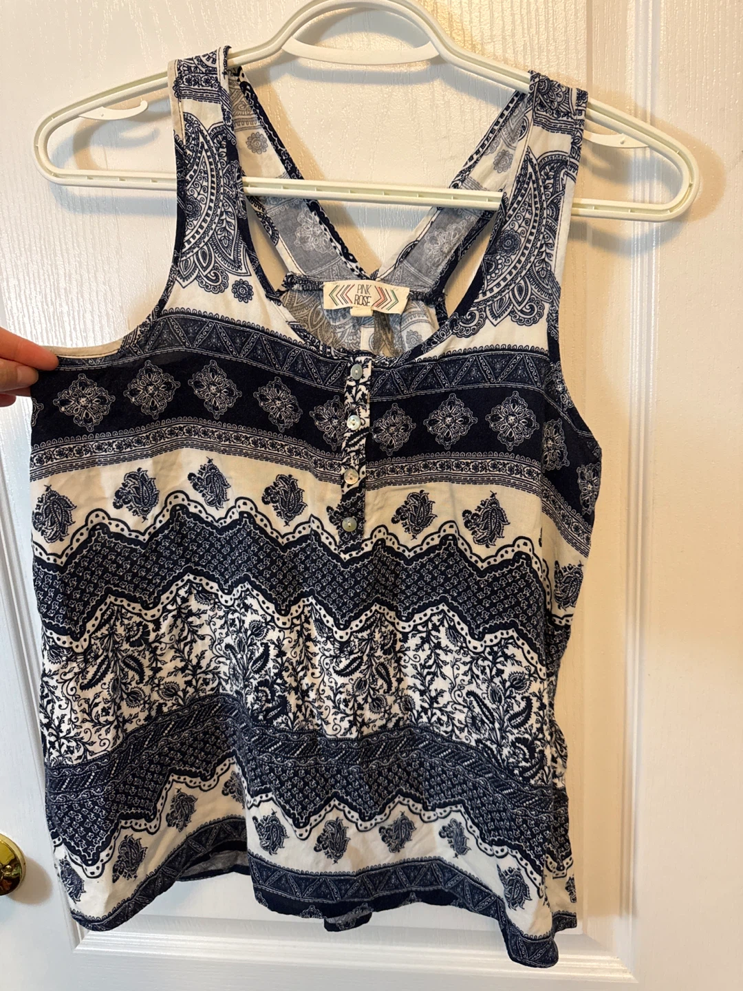 Pink Rose Tank Top - Size S - photo 2