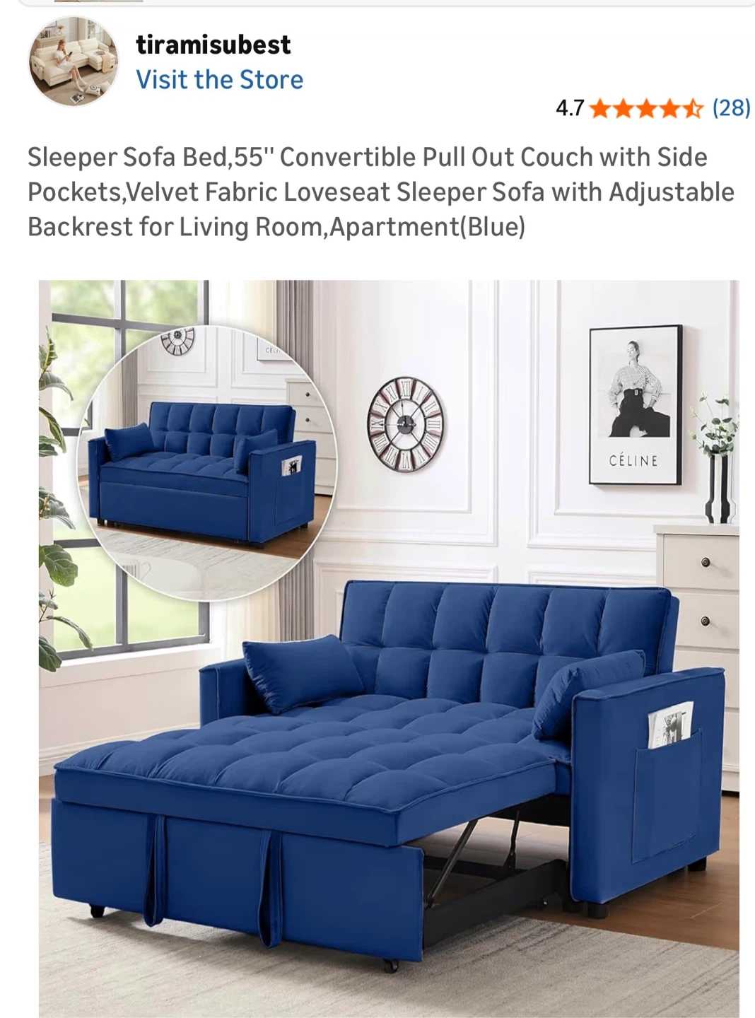 Like-New Loveseat + Ottoman