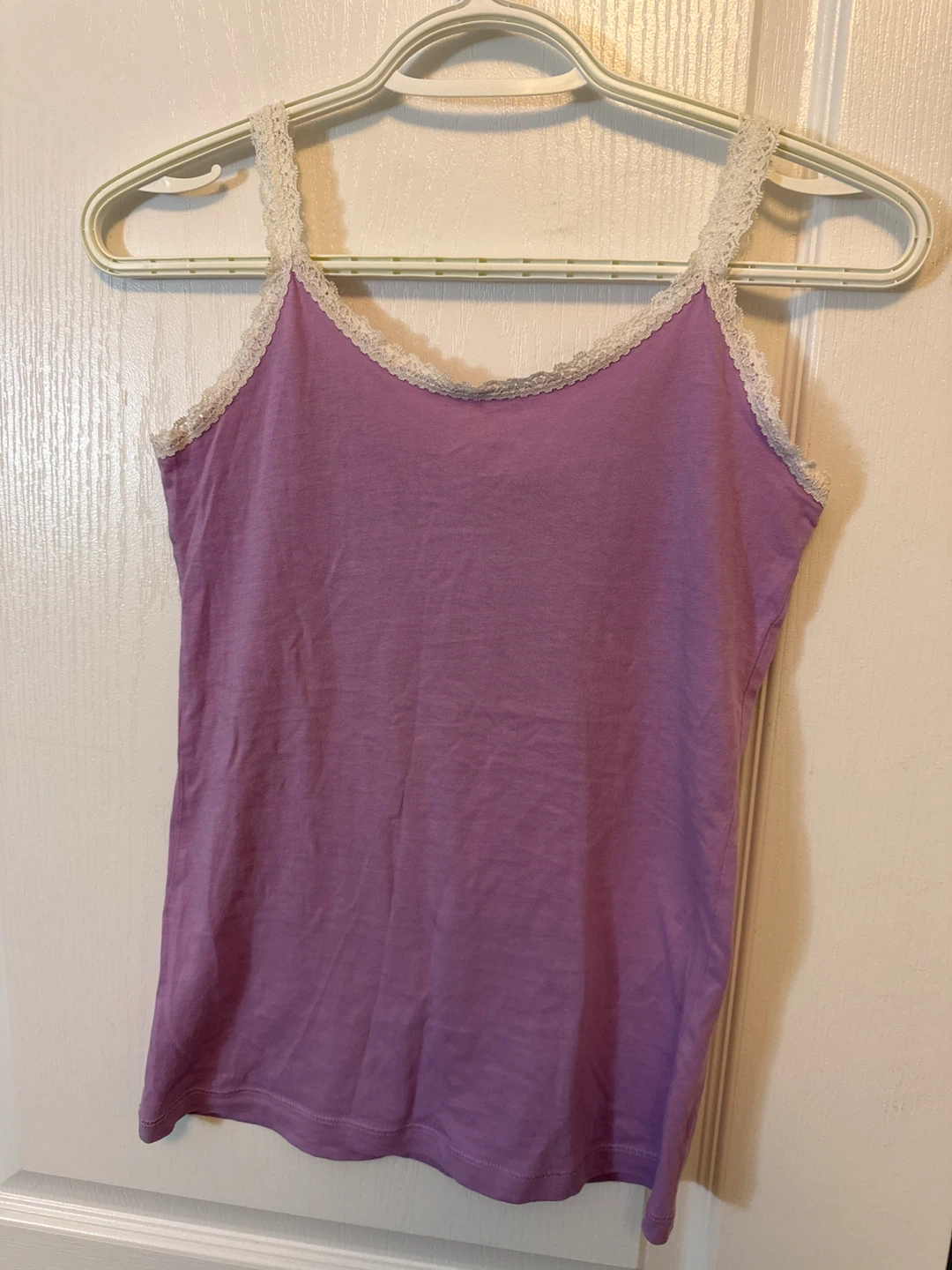 Joe Fresh Purple Lace Trim Camisole - Size S - photo 2