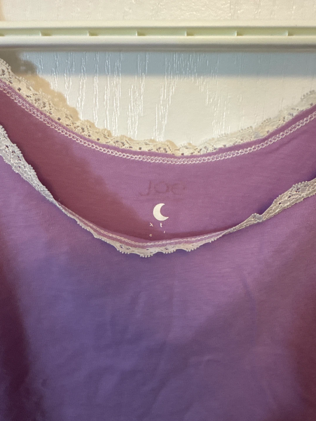 Joe Fresh Purple Lace Trim Camisole - Size S - photo 3