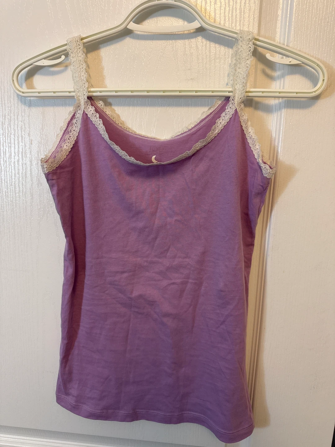 Joe Fresh Purple Lace Trim Camisole - Size S